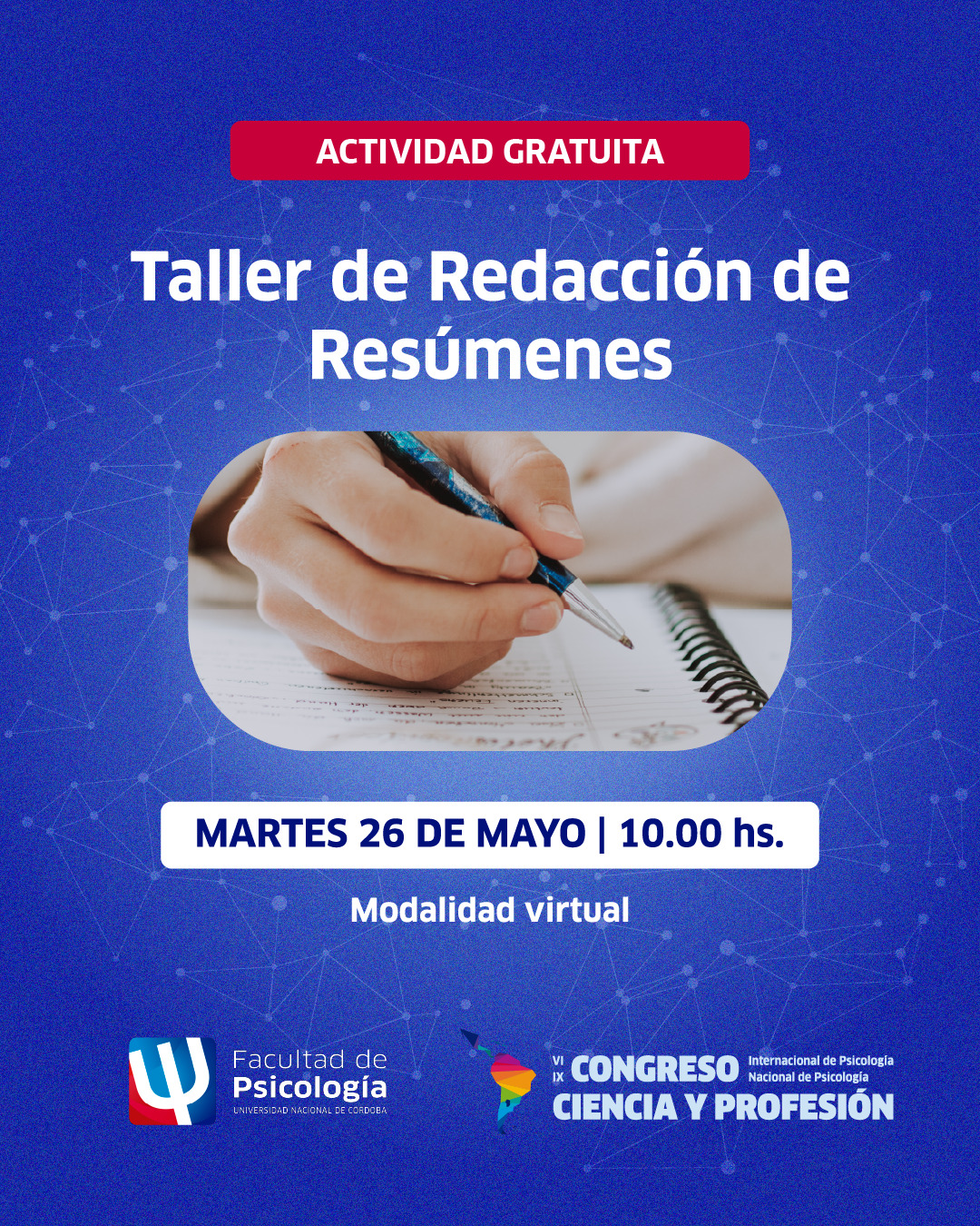 Taller de Redacción de Resúmenes – Congreso Ciencia y Profesión 2026