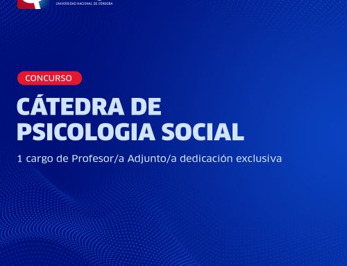 CONCURSO – Cátedra de Psicología Social (Profesor Adjunto dedicación exclusiva)